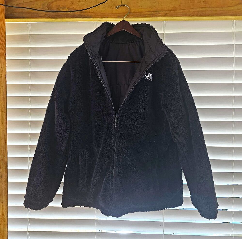 The North Face Women's Black Reversible Full Zip Jacket Long Sleeve Size XL